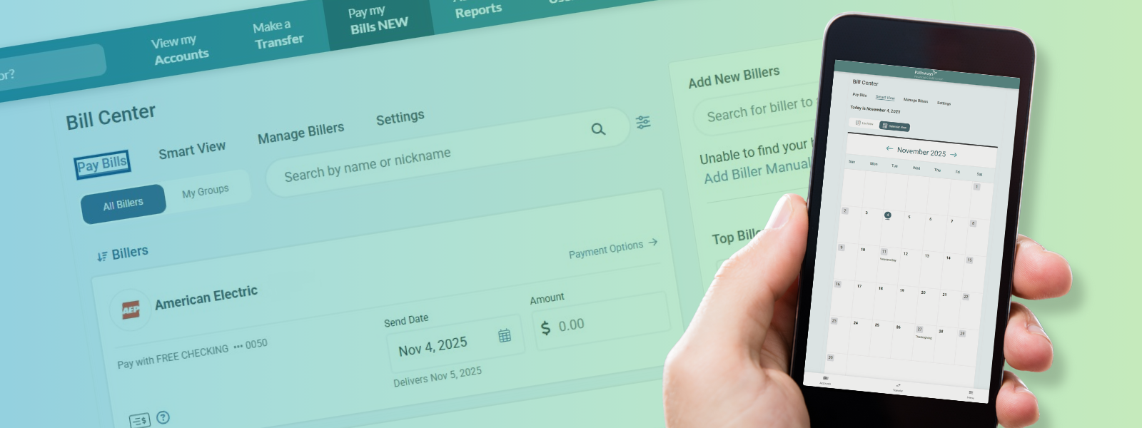 Bill Center Interface