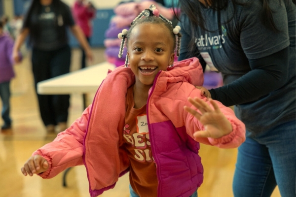 Child with New Winter Coat