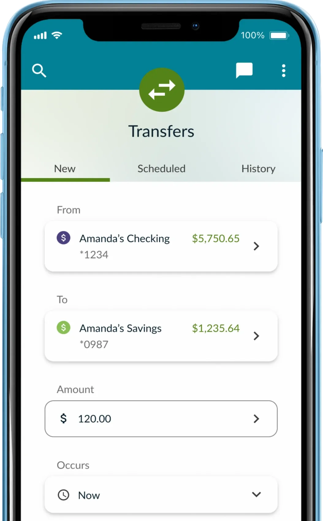 Credit Union Mobile App - Mobile Banking Transfers